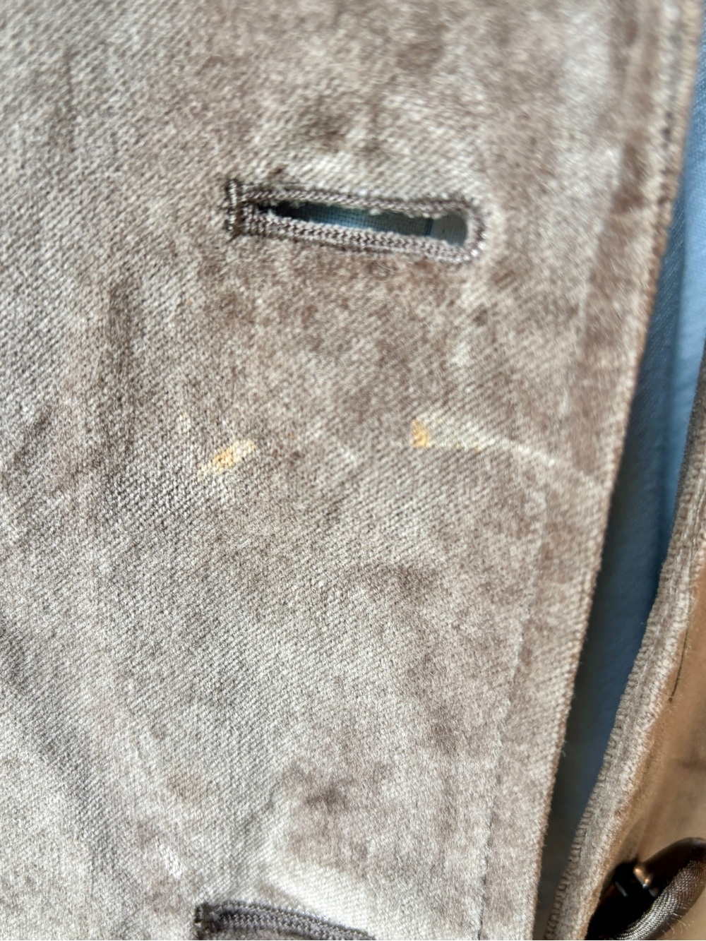 Banana Republic Vintage Brown Velvet Button Up Blazer Y2K Retro - Size 10 - Picture 8 of 11